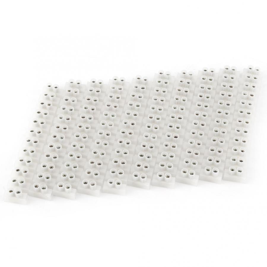10Pcs 360V 10A Dual Row Screw Terminal Strip 12Position Electric Barrier Electric Block For Electrical Wiring Household Use