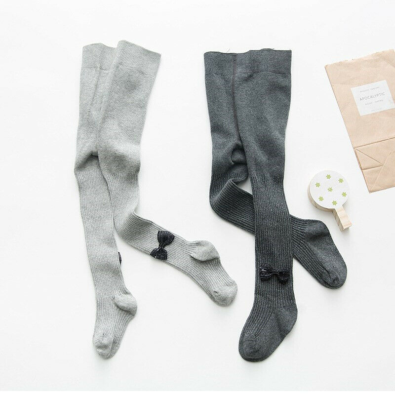 Baby Lente Herfst Winter Panty Baby Peuter Kid Meisje Pailletten Boog Kousen Katoen Warm Panty Solid Candy Kleur Panty
