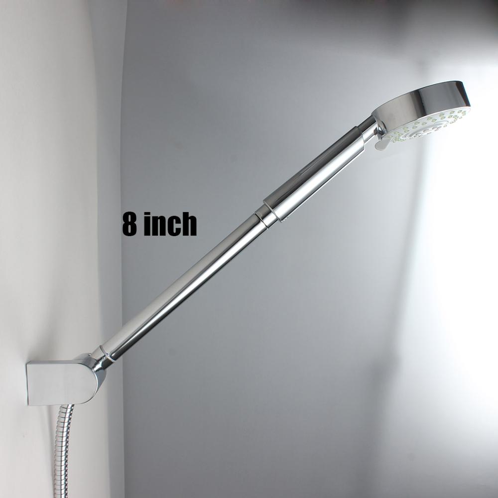 Messing 8 Inch Douche Arm Douchekop Extension arm voor Badkamer Douche Tap, Chrome