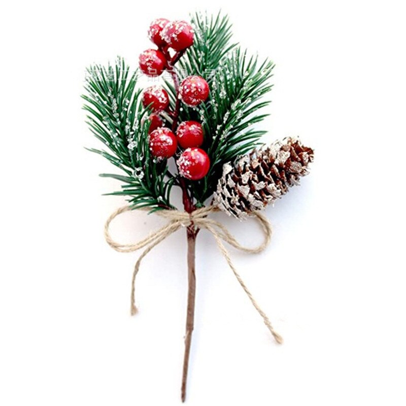 Christmas Pine Needles with Pine Cones Artificial Flower Arrangements Decoration