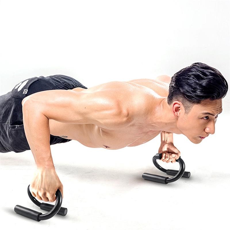 Soporte de realce en forma de S, soportes de aluminio para flexiones, utensilio de entrenamiento para ejercicio