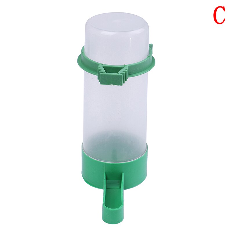 Automatic Bird Feeder Pet Cage Aviary Bird Parrot Budgie Water Bottle Drinker Food Container Waterer Clip Hanging Food Dispenser: C
