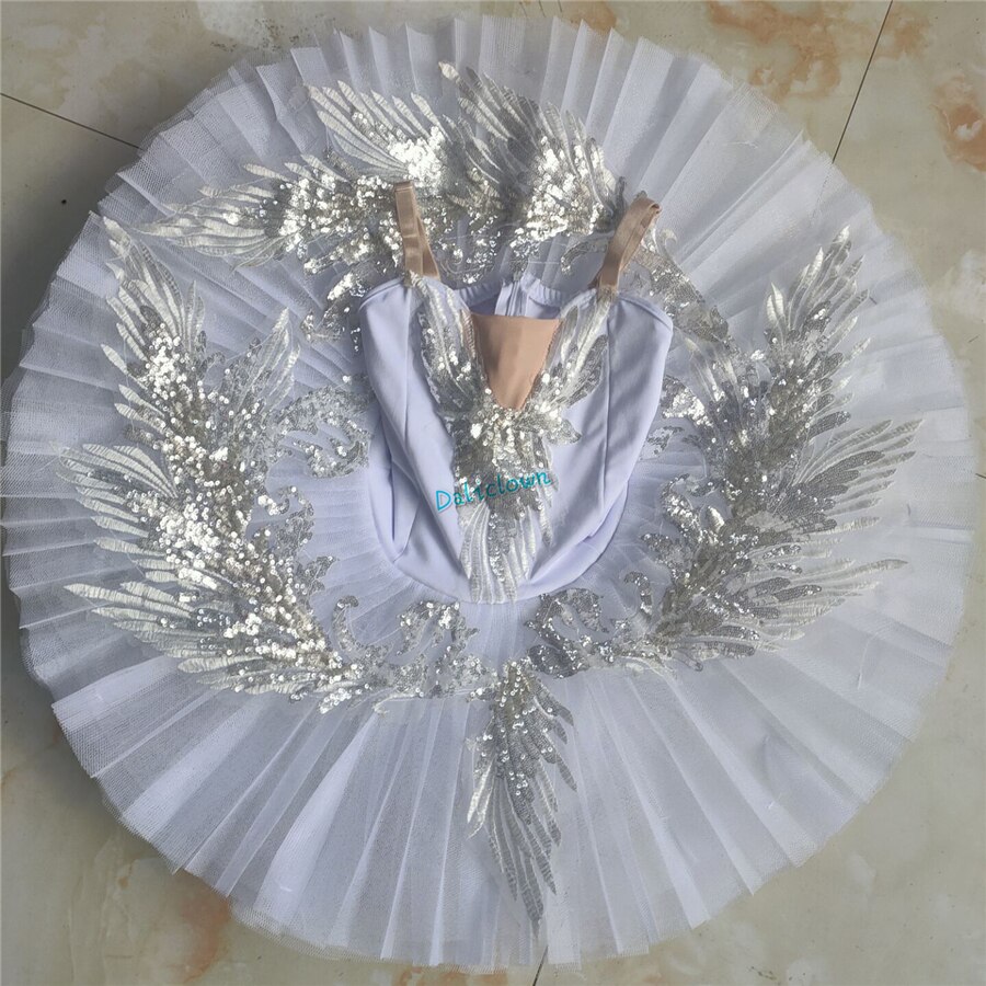 Volwassen Kinderen Klassieke Professionele Ballet Tutu Wit Zwanenmeer Pannenkoek Tutu Ballerina Party Dance Kostuums Ballet Jurk Meisjes Vrouwen