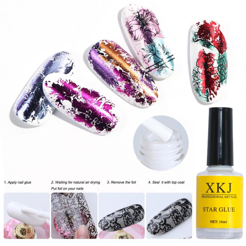 GY09 #16Ml Nail Transfer Folie Lijm Nail Folie Transfer Gel Folie Venalisa Transfer Cement Voor Nail Folie Transfer sticker Adhesive