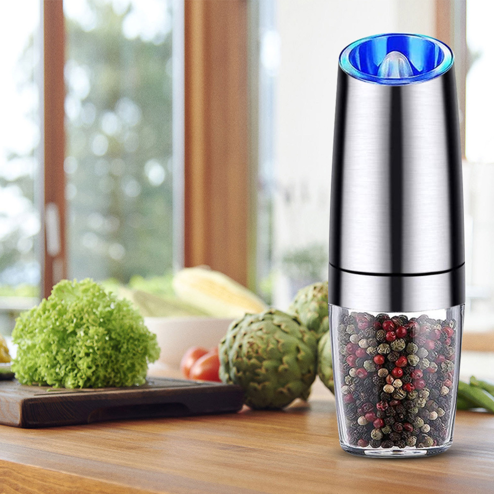 Electric Gravity Salt And Pepper Grinder Mill Set ... – Grandado
