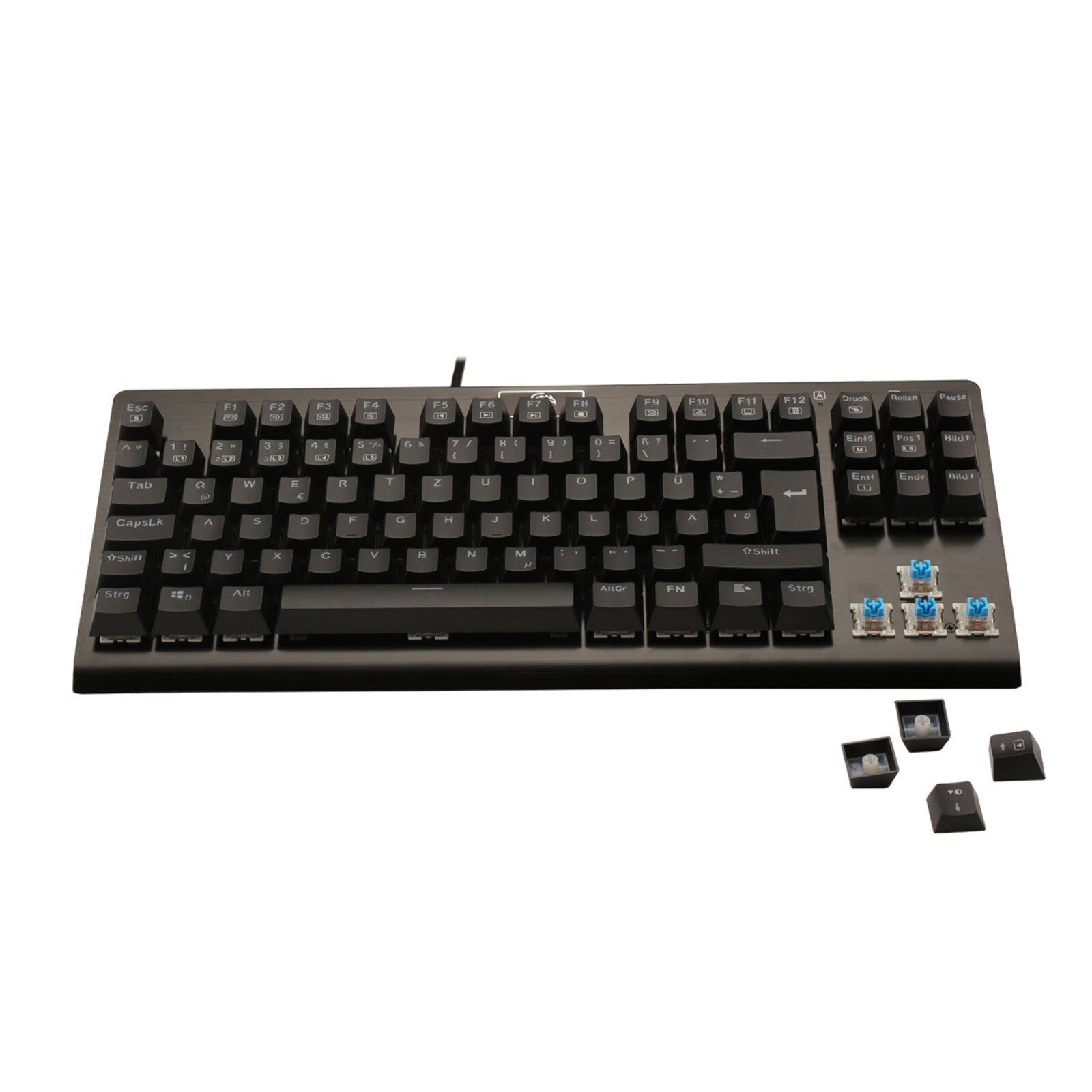 Z77 mechanical gaming keyboard 88-key German keyboard with RGB LED backlight 9 RGB backlight stylish Fast response speed durable