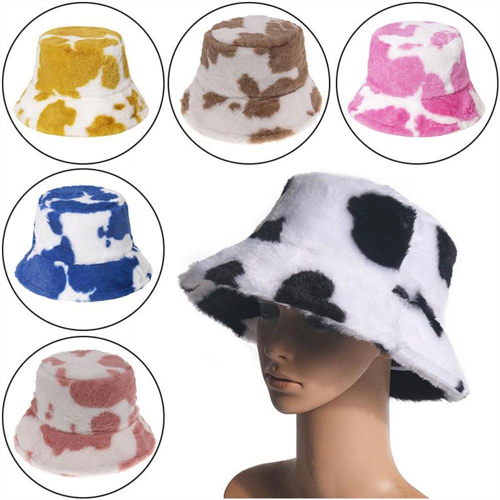 Appa Bucket Hat Hip Hop Lamb Wool Gorros Fishing Cap Fur Bucket Hat Plaid Panama Winter Warm Arrow Symbol Print Appa Bucket Hat