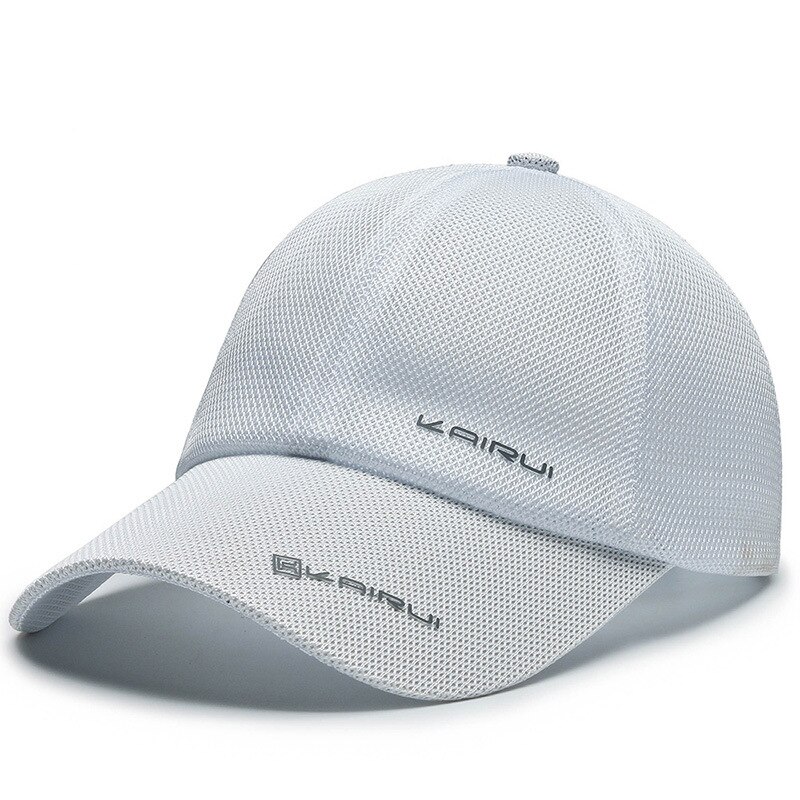 Spring Summer Unisex Baseball Caps Letter Mesh Cap Solid Outdoors Adjustable Hat Women Men Casual Hats: white