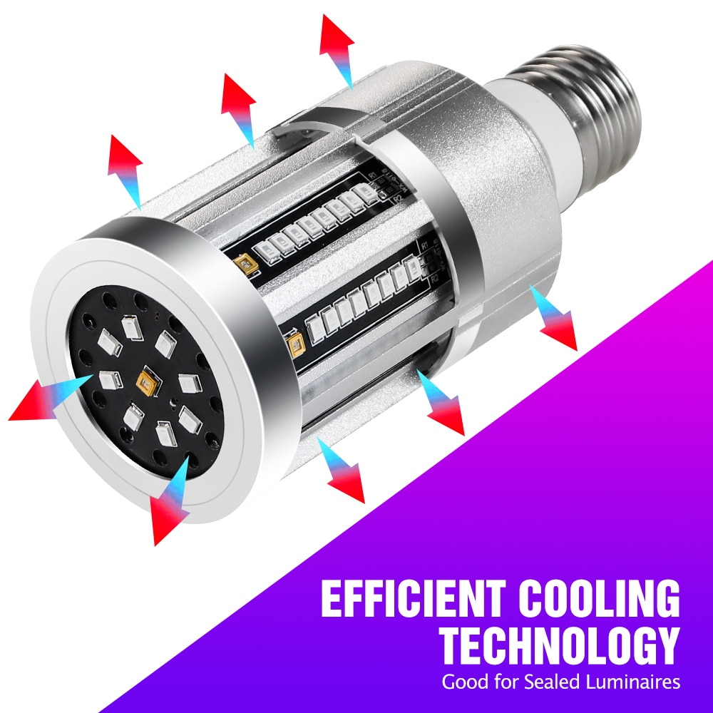Germicidal Light 9UVC 18UVC E27 UV Sterilizer LED 15W 20W 60W Ozone Lamp 220V Ultraviolet Light Home Disinfect Bacterial 110V