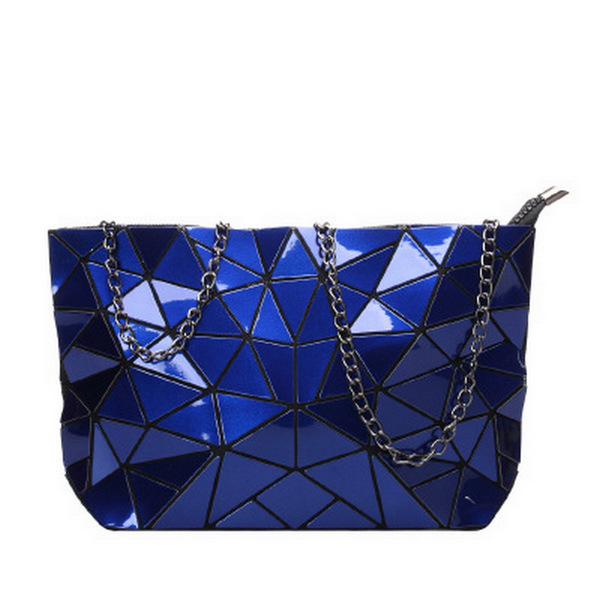 Bao Frauen luxus Handtasche Strand Hand Taschen Hologramm Schulter Tasche sac ein haupt Messenger Kupplung bolsa feminina Silber: chain blue