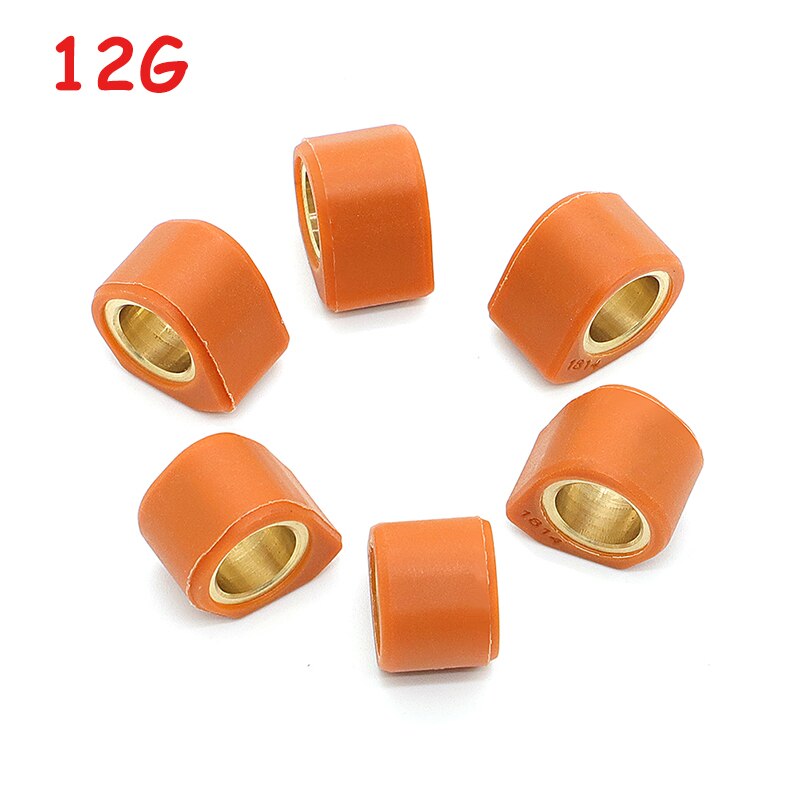 Deslizadores de variador de 12g/14g, rodillos polígonos de rendimiento para Scooter ATV GY6 125 150 152QMI 157QMJ 11G 12G 14G 18x14mm: 12G