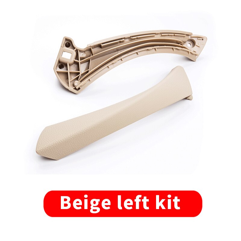 For BMW 3 Series E90 E91 E92 Original Inner Door Handle Panel Pull Trim Black Beige Gray Right Left Cover 2004 Accessories: Beige left kit