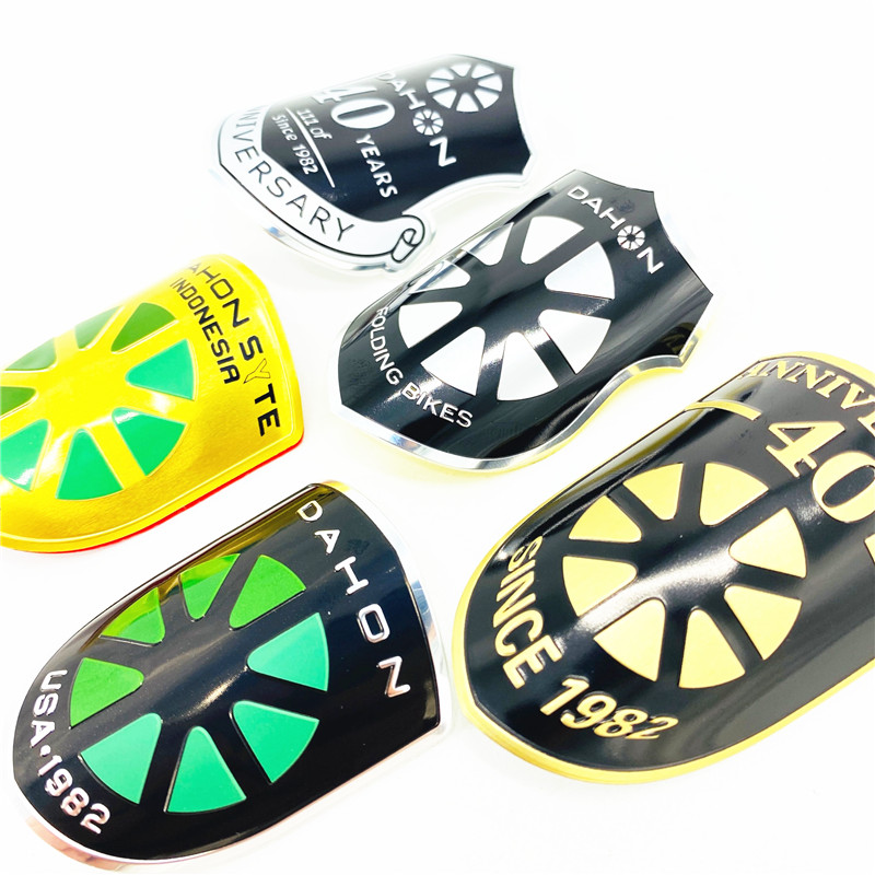 Bicycle Aluminum Alloy Logo Stickers For Dahon Folding Bike Commemorative Sticker Decorative Accessories