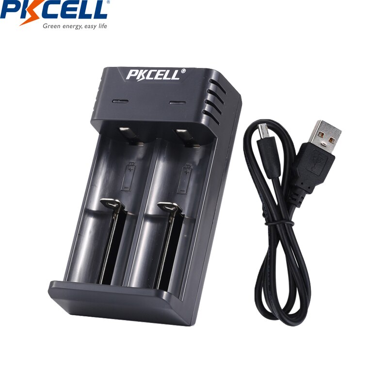 PKCELL Battery Charger for 18650 26650 21700 AA AAA lithium NiMH NICD battery USB AA AAA Charger fast charging: PK-8221
