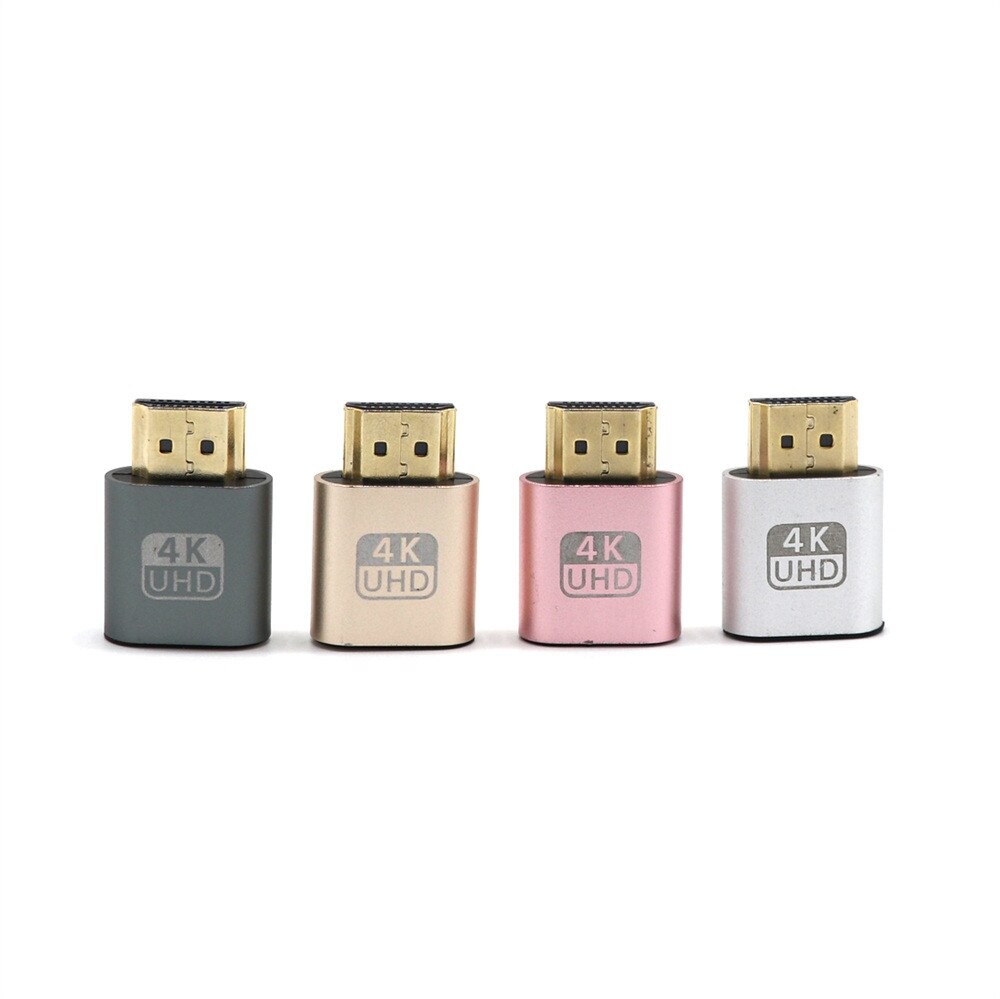 VGA Virtual Display Adapter HDMI-compatible 1.4 DDC EDID Dummy Plug Display Emulator Support Plug And Play Plug