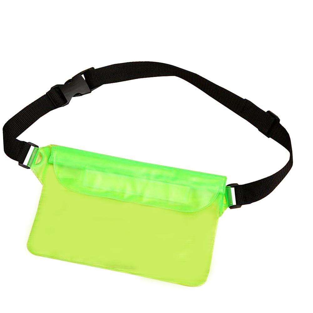 Wasserdichte Ski Drift Tauchen Schwimmen Tasche Unterwasser Beutel Telefon fallen Trockenen Schulter Taille Pack Tasche Tasche Beutel für iphone: Grün