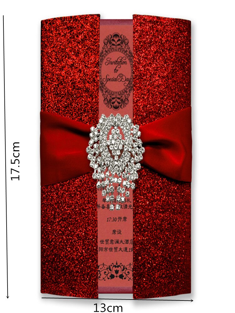 10pcs High-end stamping wedding invitations wedding supplies Wedding invitations card Business invitation