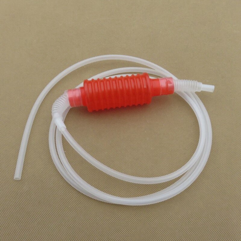 2X 2 Meter Red Syphon Tube Hand Fuel Pump Gasoline Siphon Hose Gas Oil Water Fuel Transfer Siphon Pump For Water