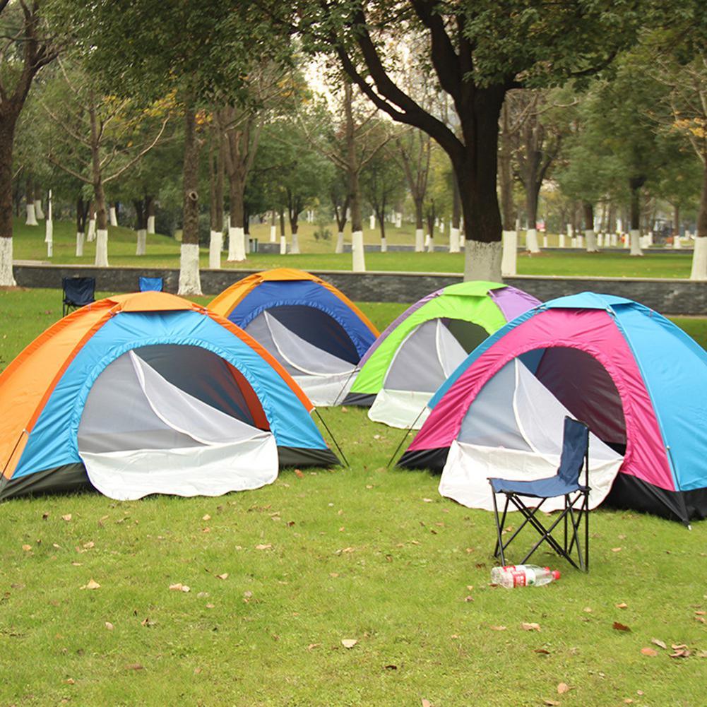 Outdoor Tent 3-4 Persoon Waterdicht Automatische Quick-Opening Camping Dubbele Laag Tent Voor Outdoor Reizen Wandelen