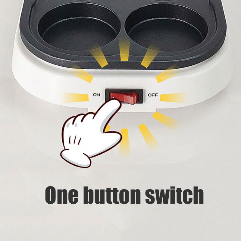 Electric Eggs Roasted Hamburger Machine Red Beans Cake Crepe Maker MINI Pie Pancake Baking Fried Egg Omelette Frying Pan EU