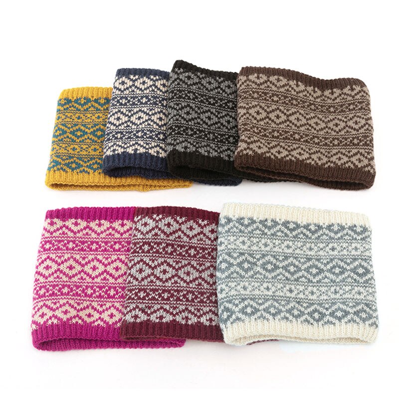 Gebreide sjaals outdoor ski klim sjaal snood sjaal dikke nekwarmer ringsjaal wintersjaal kraag sjaals plus fluweel