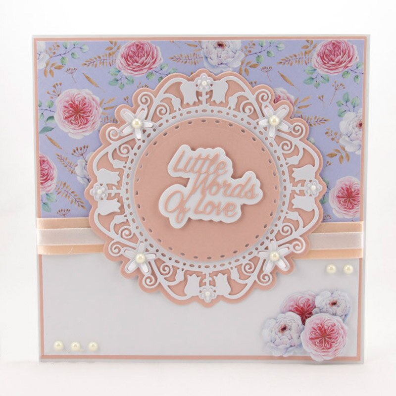 Flowers Border Frames Metal Cutting Dies Flowers&Frames Die Cuts For Card Making DIY Scrapbooking Embossed Crafts Cards