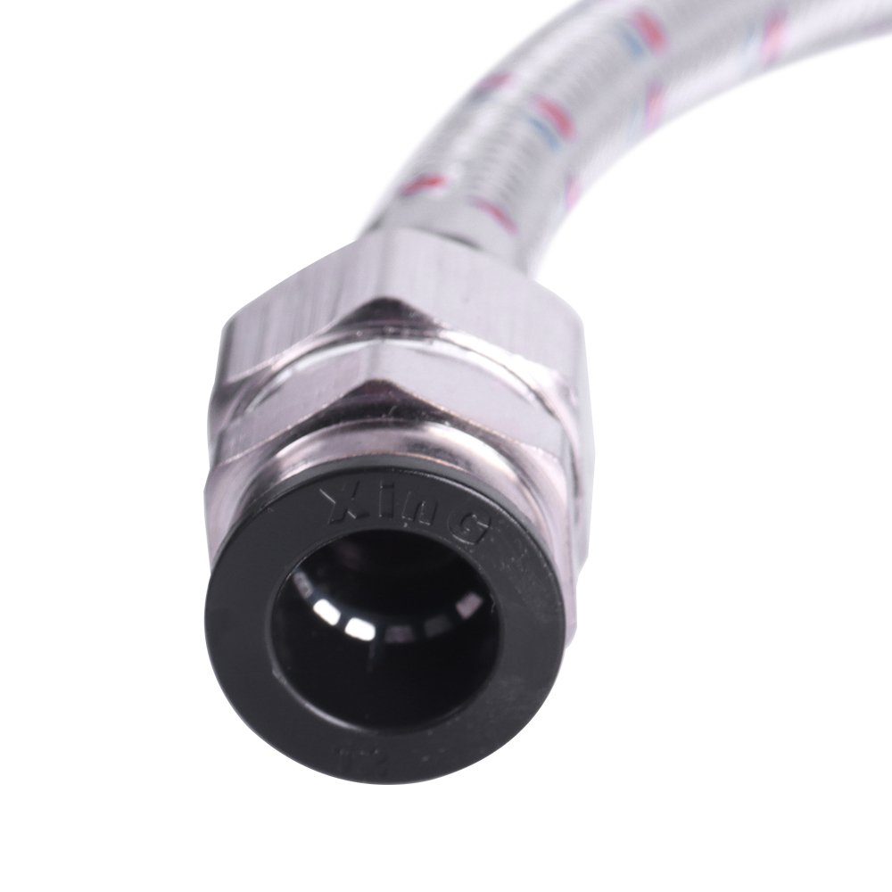 1 set husbilstillbehör husvagn kromad duschblandare med 12mm tryckanslutningar utlopp 1/2 " husbilsdelar