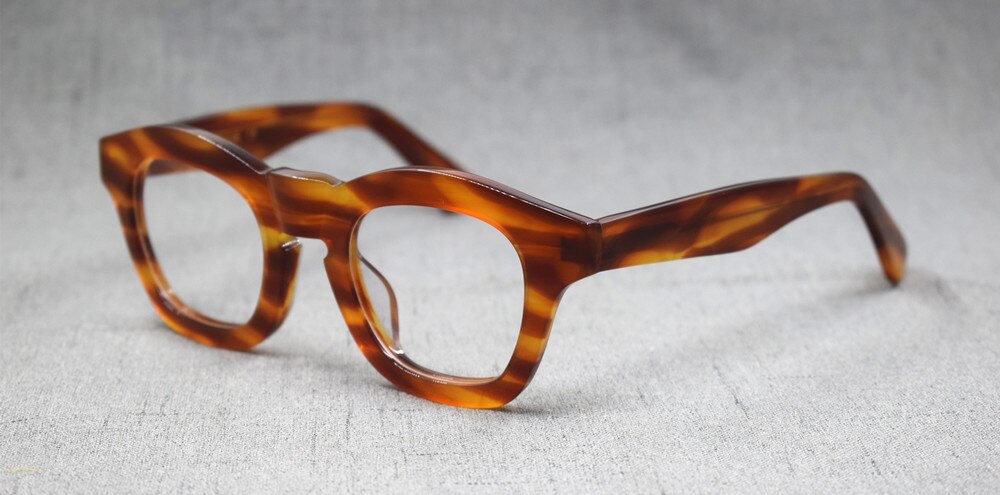 1960 's japan håndlavede italien acetat brillerammer klare linser briller nærsynethed i stand fuld kant top