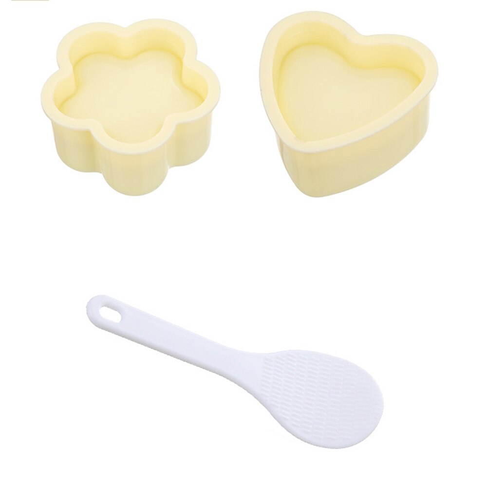 4pcs/set Panda Rice Mold DIY Sushi Mold Maker Dry Roasted Seaweed Cutter Sushi Making Kitchen Tools Bento Accessories: Green