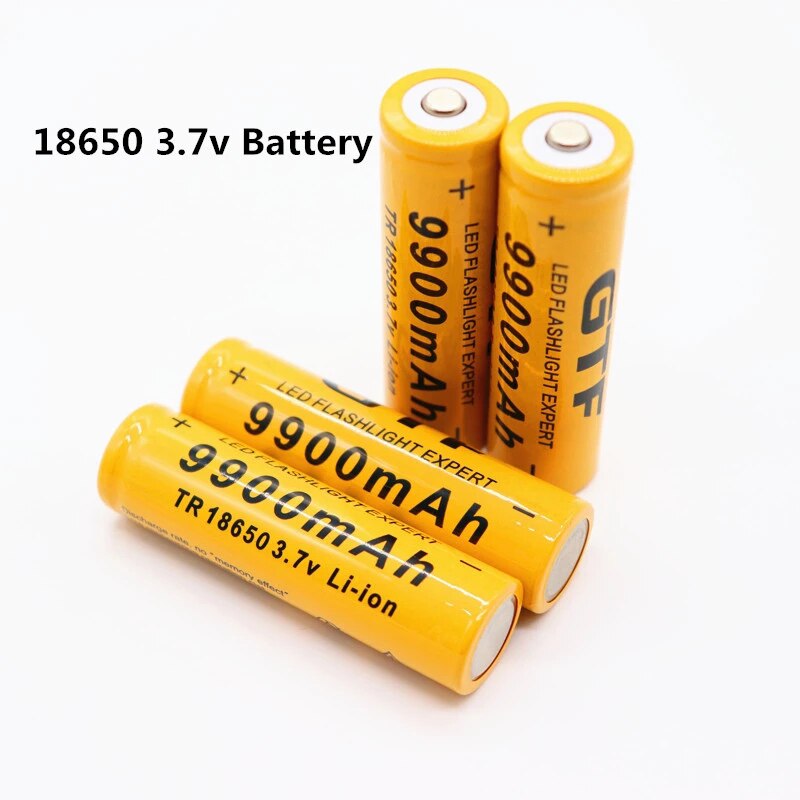 4 Stuks Gloednieuwe 18650 Batterij 3.7 V 9900 Mah Li-Ion Oplaadbare Batterij 18650 Batery + 1Pcs 18650 batterij Oplader Intelligente