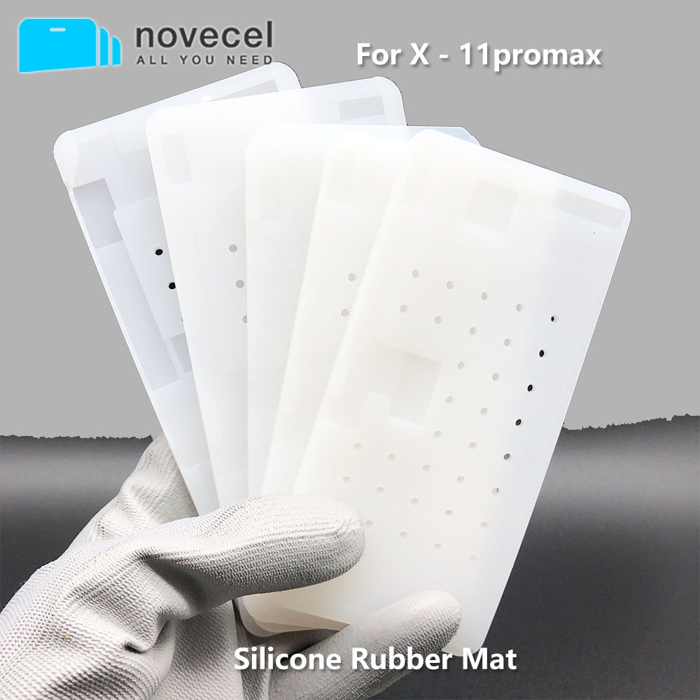 Zuig Lijm Cleaning Silicone Rubber Mat Pad Voor Iphone 11 12 13 Pro Max X Xs Max Opengevouwen Flex Kabel oca Lijm Verwijder Lcd Reparatie