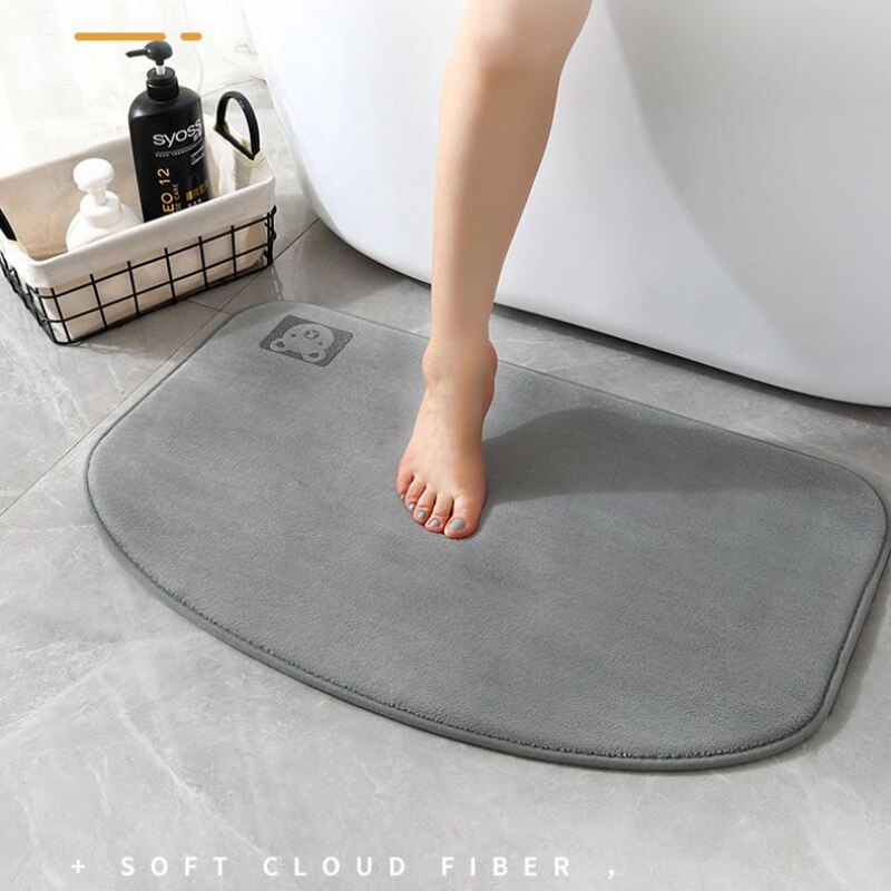 Super Absorberende Memory Foam Badmat Sneldrogend Badkamer Mat Antislip Deur Mat Badkamer Tapijt Vloermat wc Tapijt