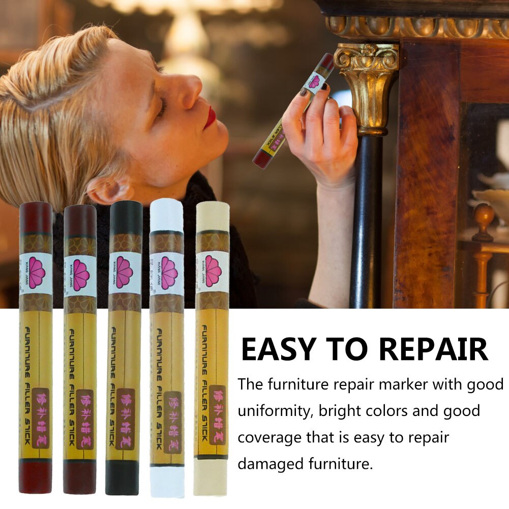 Meubels Reparatie Marker Duurzaam Efficiënte Vlekken Krassen Reparatie Krijt Wax Stick Restorer Voor Houten Vloeren Trappen