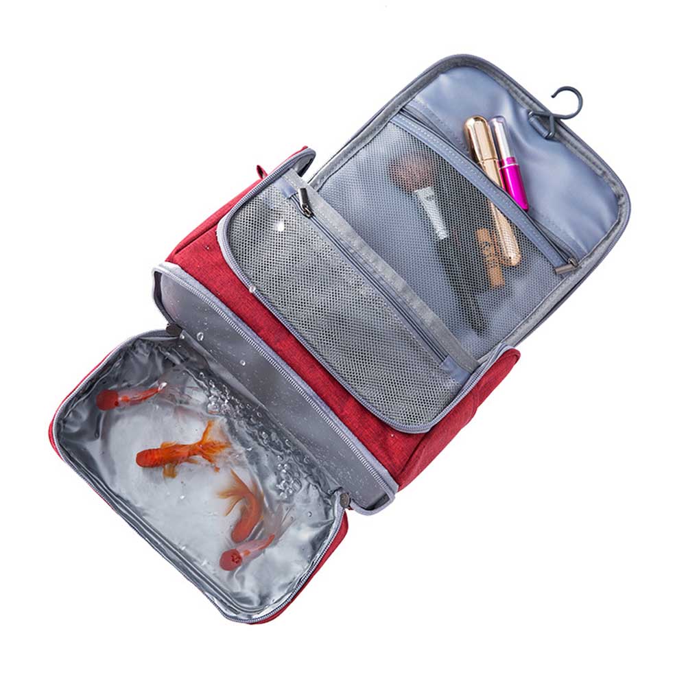 Reizen Make-Up Tas Waterdichte Oxford Toilettas Make Up Box Schoonheidsspecialist Organizer Mannen Haak Draagbare Cosmetische Tas Accessoires