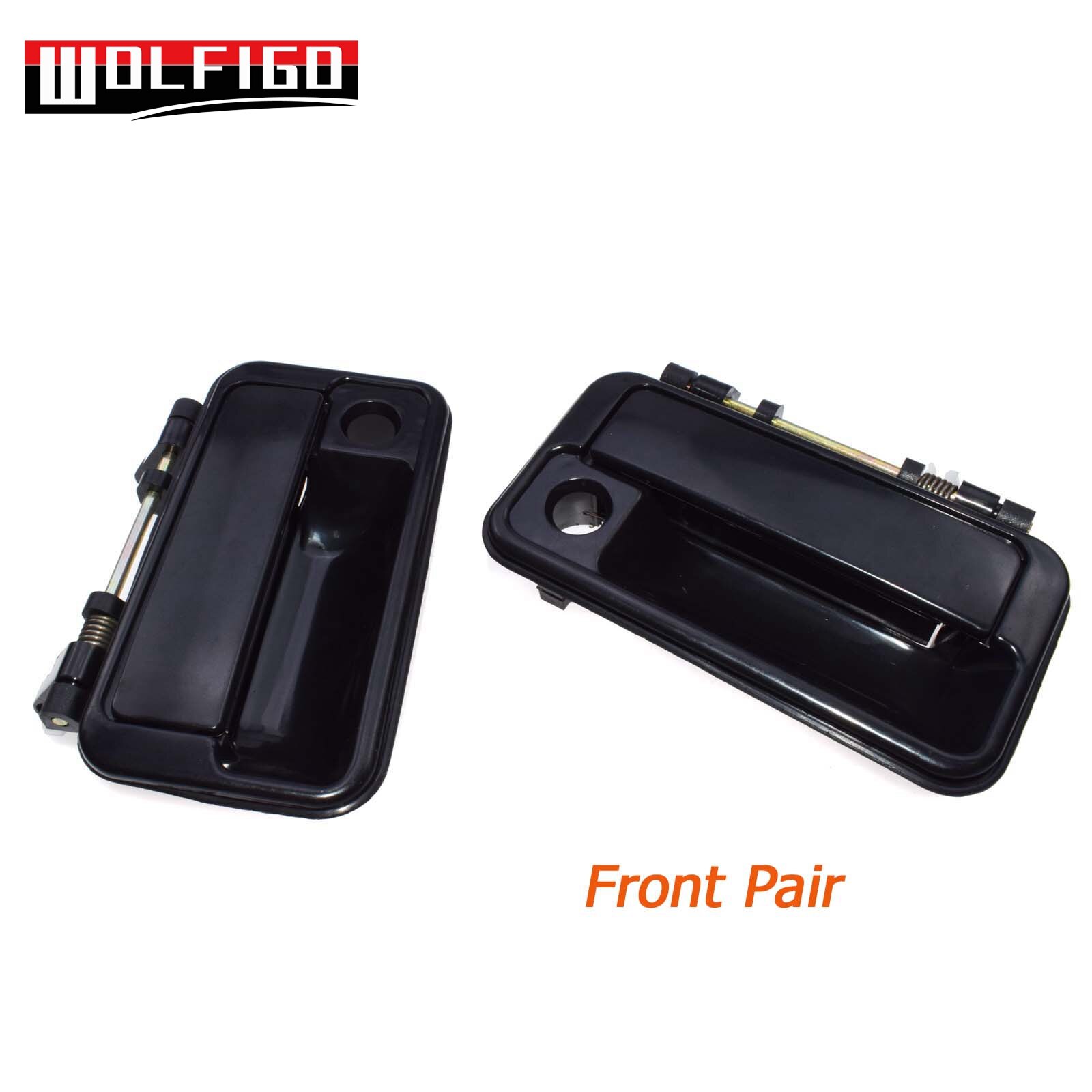 WOLFIGO Exterior Outside Front Left Right Door Handle Fit Suzuki Swift Geo Metro 1989-1994 8282060B025PK, 8281060B025PK: Front Pair
