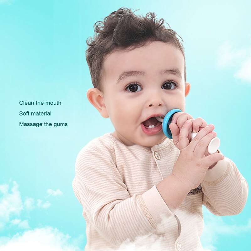 1Pcs Milk teeth brush Fixed gear Baby Silica gel Toothbrush Training