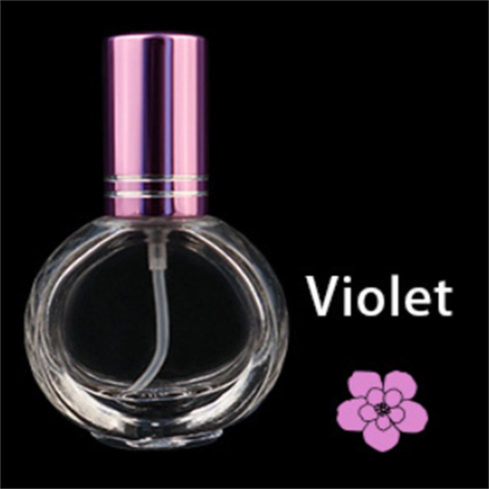 5Ml Glazen Fles Met Schaal, lege Parfumflesjes Verstuiver Spray Flessen Draagbare Reizen Cosmetische Container Make Up Gereedschap 1Pcs: 10ML purple