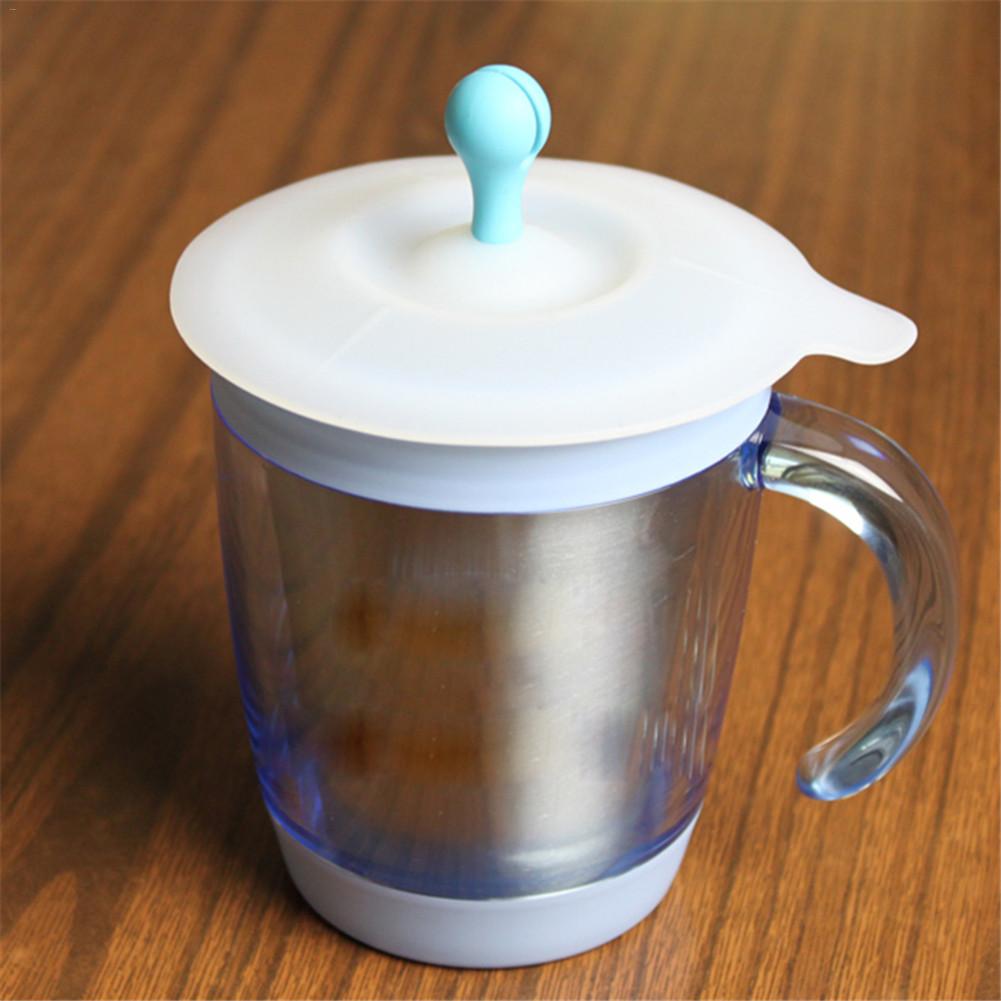 Tapas de silicona a prueba de fugas para tazas, tapa para taza reutilizable resistente al calor, cubierta sellada, accesorios de cocina, tapas para tazas de té