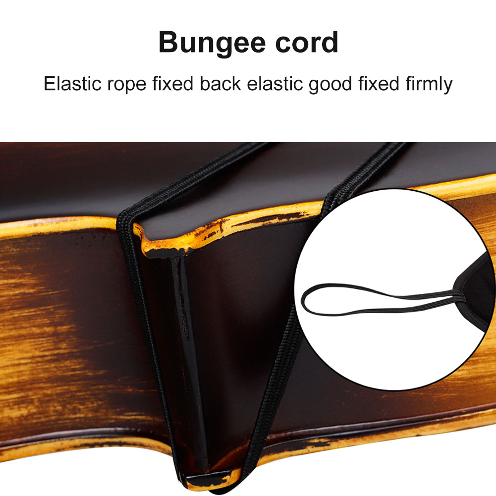 Protector de funda de esponja de algodón suave para el hombro y la barbilla de violín, para accesorios de violín tipo puente 4/4-4/3