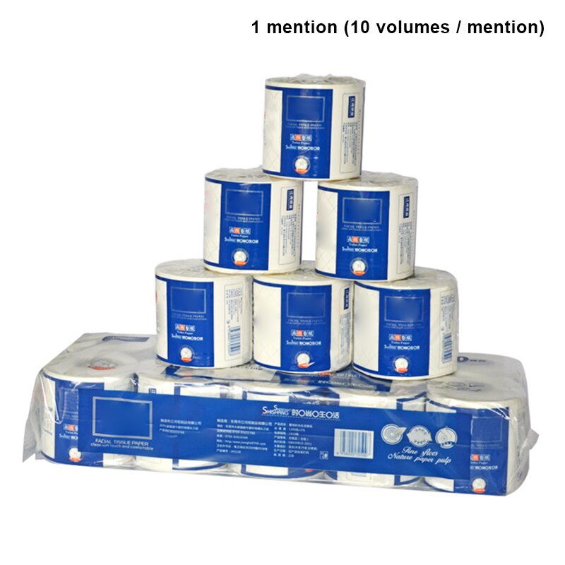 de 10 rollos de papel higiénico para Hotel, de 3 capas rollo de papel, pulpa de madera natural, papel higiénico para baño M3