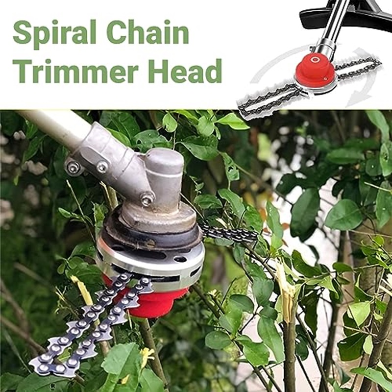 Multifunktionale Spirale Kette Trimmer Kopf Ersatz Kopf Garten Rasenmäihr Zubehör draussen Rasen Trimmer