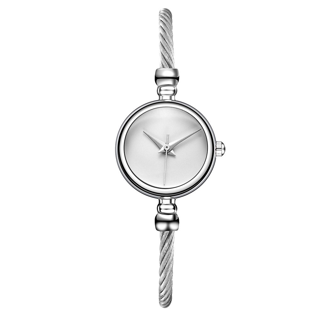 Vansvar luksusmærke mode sølv kvinder ure afslappet kvarts rustfrit stål bånd armbåndsur analog armbåndsur  a40: E