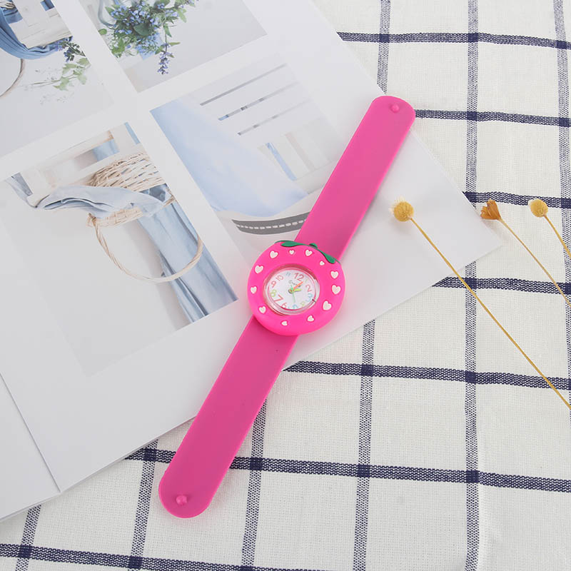 1 Pcs Children Kids Wrist Quartz Watch Silicone Strap Cute Cartoon Style Birthday FO