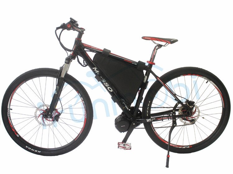 Utendørs ebike litiumbatteri oppbevaringsposer trekantsekk sykkelpakke ned rørramme oxford stoff sykling terrengsykkelveske