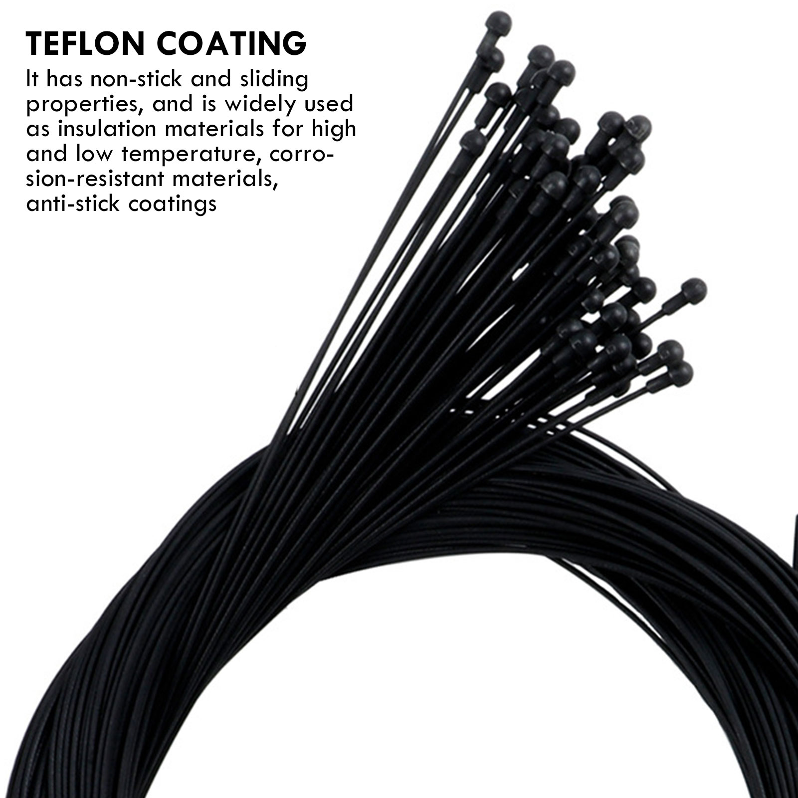2 Coated Variable Speed Bicycle Cables For Mountain Bike Gear Lever Front And Rear Continuous Cables 2100mm 1550mm 1700mm 1100mm