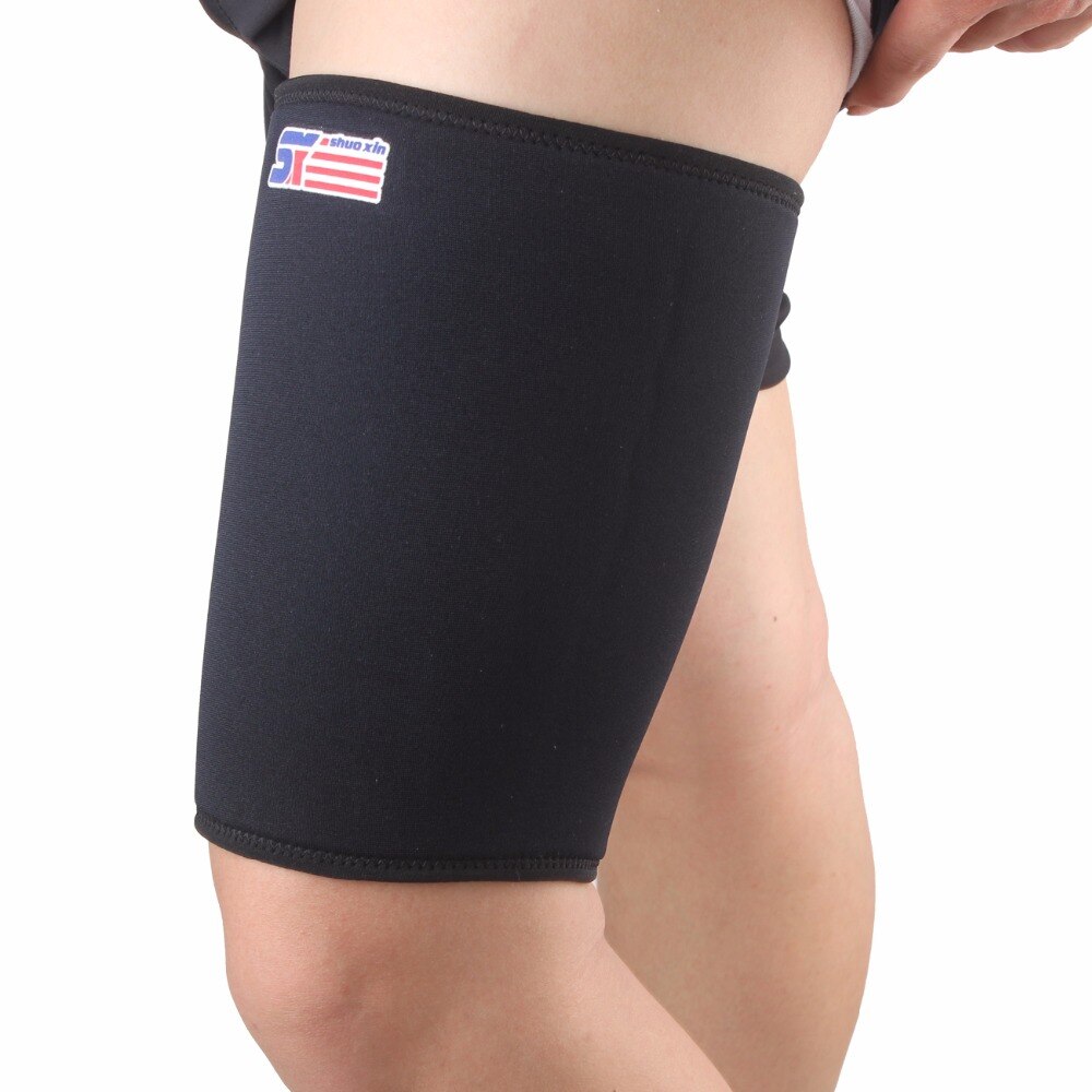 1 stks Dij Brace Protector Kniebeschermers Kneepad Wrap Strap Dij Mouwen Ondersteuning