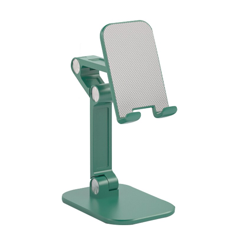 Multi-angle Adjust Mobile Phone Holders ipad Holders Alloy Dock Station for IPhone 11 12 Samsung Huawei phone Stand Bracket: Green