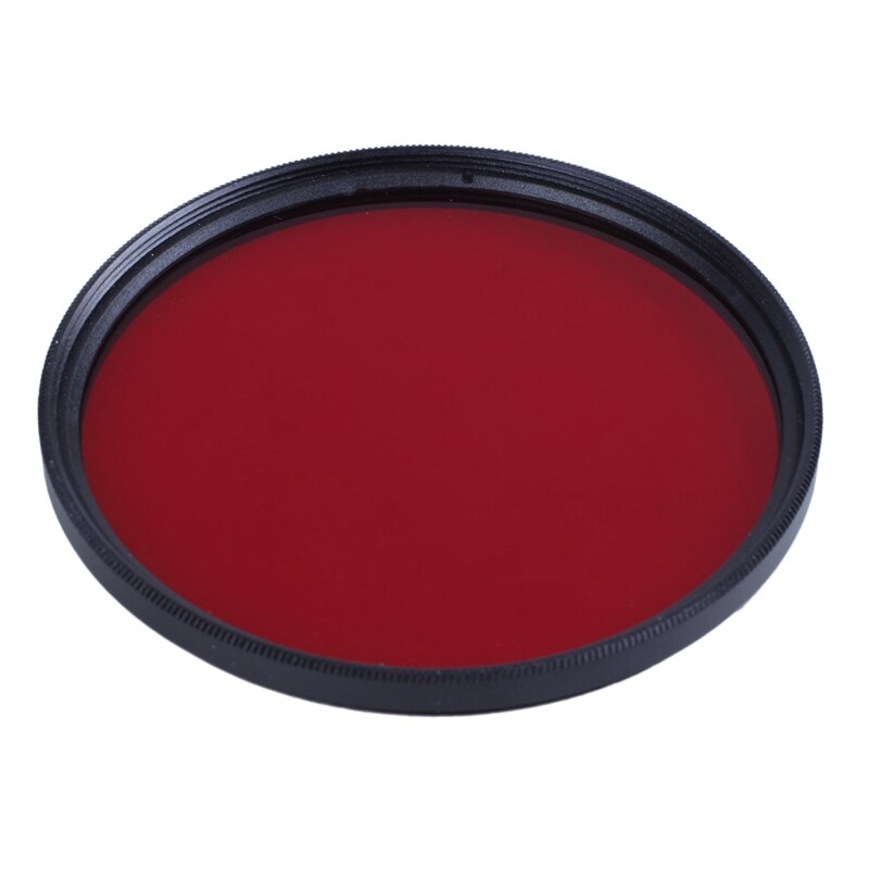 Filtre rouge complet de 67mm, lentille de caméra filetée par filtre de 67 mm