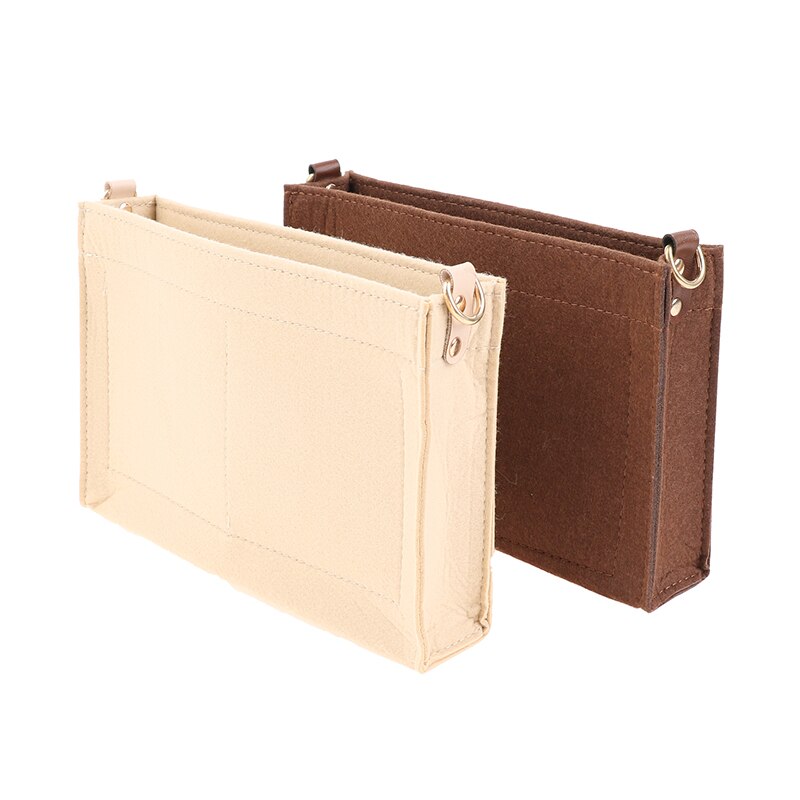 Neceser de lujo con cadena para maquillaje, bolsa organizadora con anillo D, 19, 26
