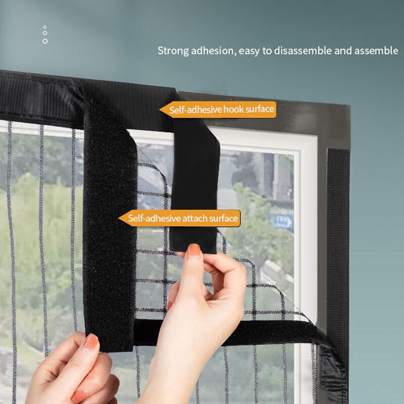 Mesh Window Screen Adjustable Anti-Mosquito Net Summer Invisible Window Curtain Insect Fly Bug Net Screen Moustiquaire Fenetre